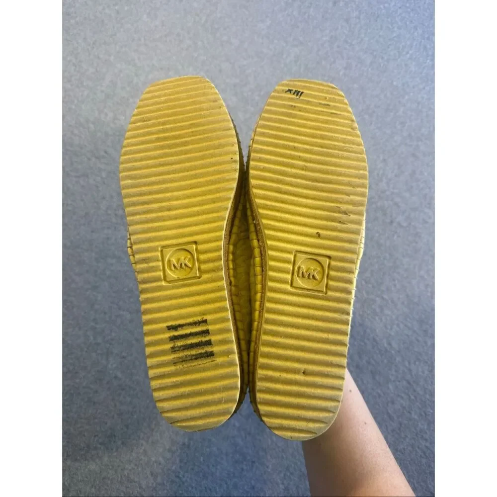 Michael Kors Hastings boho espadrilles textured logo 9.5